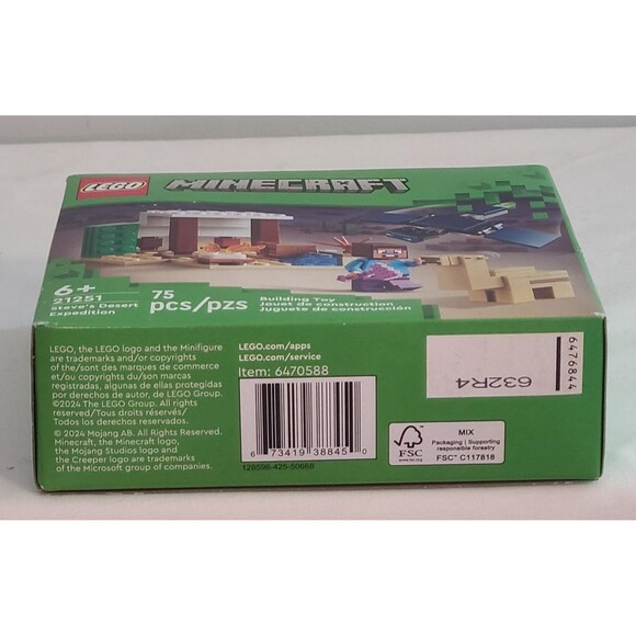 LEGO Minecraft: Steve's Desert Expedition (21251) NIB Gaming Building Gift - Picture 4 of 7